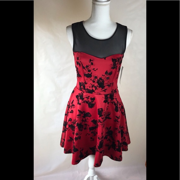 Trixxi Dresses 525 Very Cute Red And Black Dress Poshmark